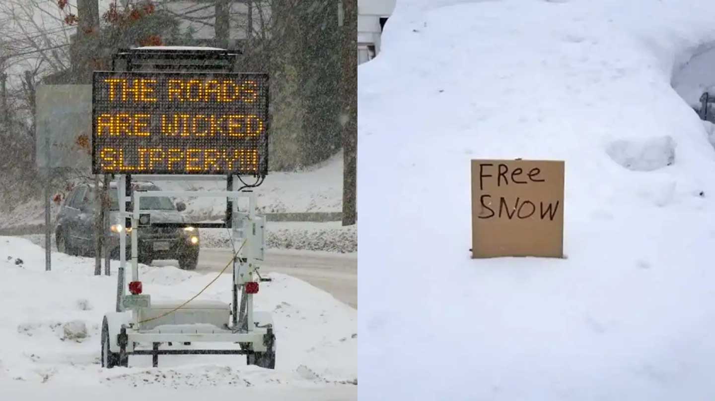 14 snow day signs only December could produce