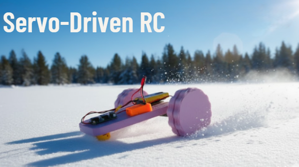 Servo-powered RC rover – precision movement and handling