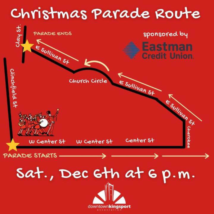 Road closures announced ahead of Kingsport Christmas parade