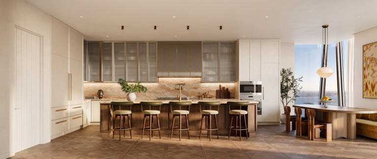 Inside a $55M Miami penthouse with a massive chef’s kitchen designed by ...