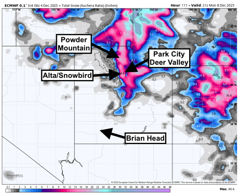 A powerful northwest flow is set to bury western ski resorts in feet of ...