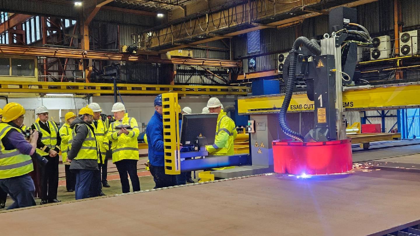 Steel cutting marks start of RFA’s first FFS ship at Appledore