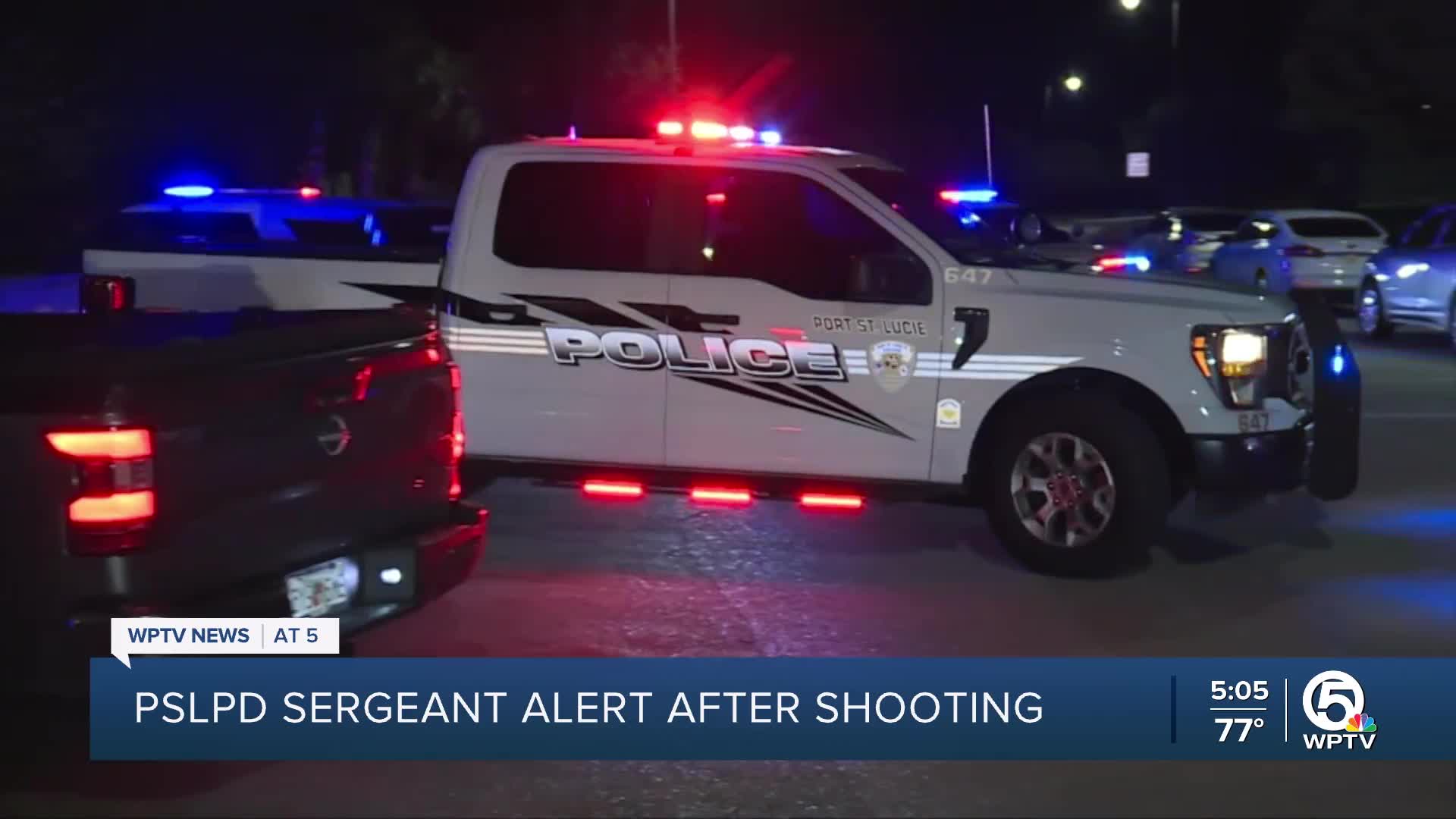 Sergeant shot in face expected to make 'very strong recovery'