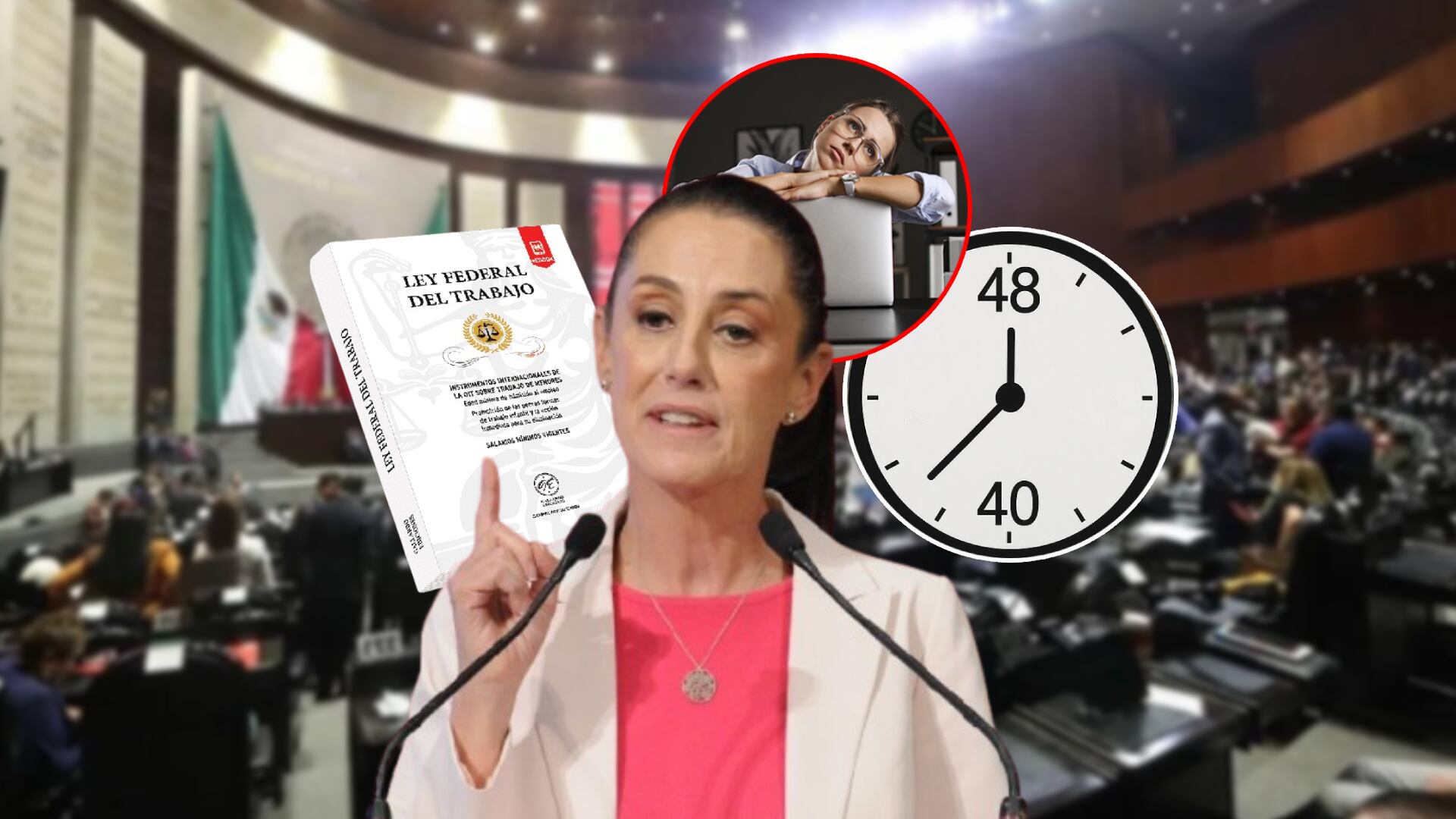 Jornada laboral de 40 horas en México: ¿habrá dos días de descanso obligatorio? Esto dice la reforma. | Archivo GH y Presidencia.
