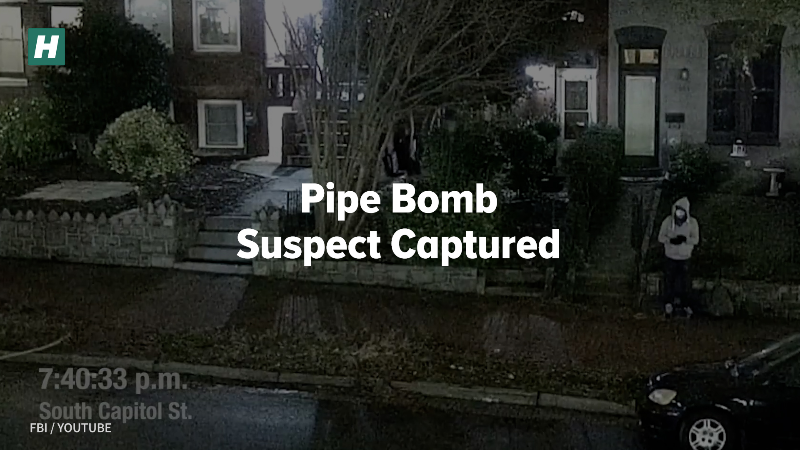 Pipe bomb suspect captured
