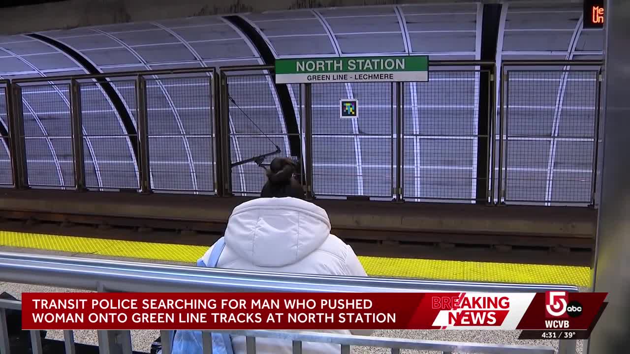 Transit police: Woman pushed onto Green Line track at Boston's North ...