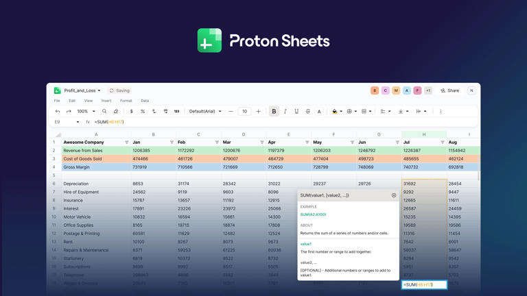 Excel and Sheets have a new privacy-focused rival from Proton