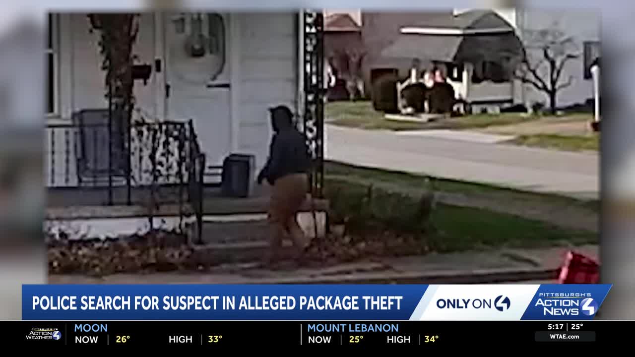 Porch pirate caught on camera taking package from Pennsylvania home