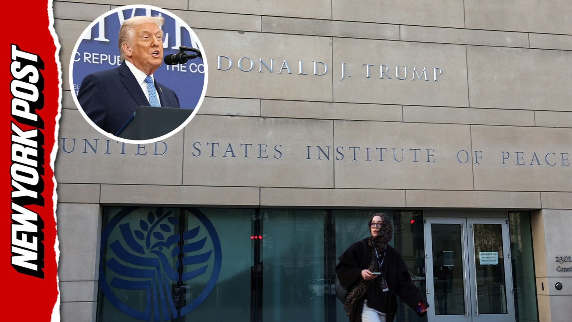 Hear Trump's reaction to his name being added to the Institute of Peace ...