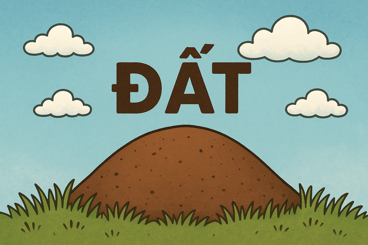 Câu đố hack não: Đất nằm dưới đất nhưng tên nằm trên trời?
