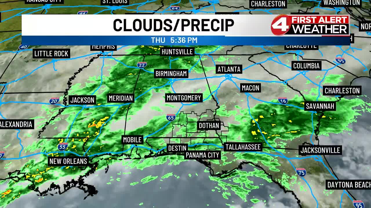 Thursday PM forecast: Tracking cold and waves of rain