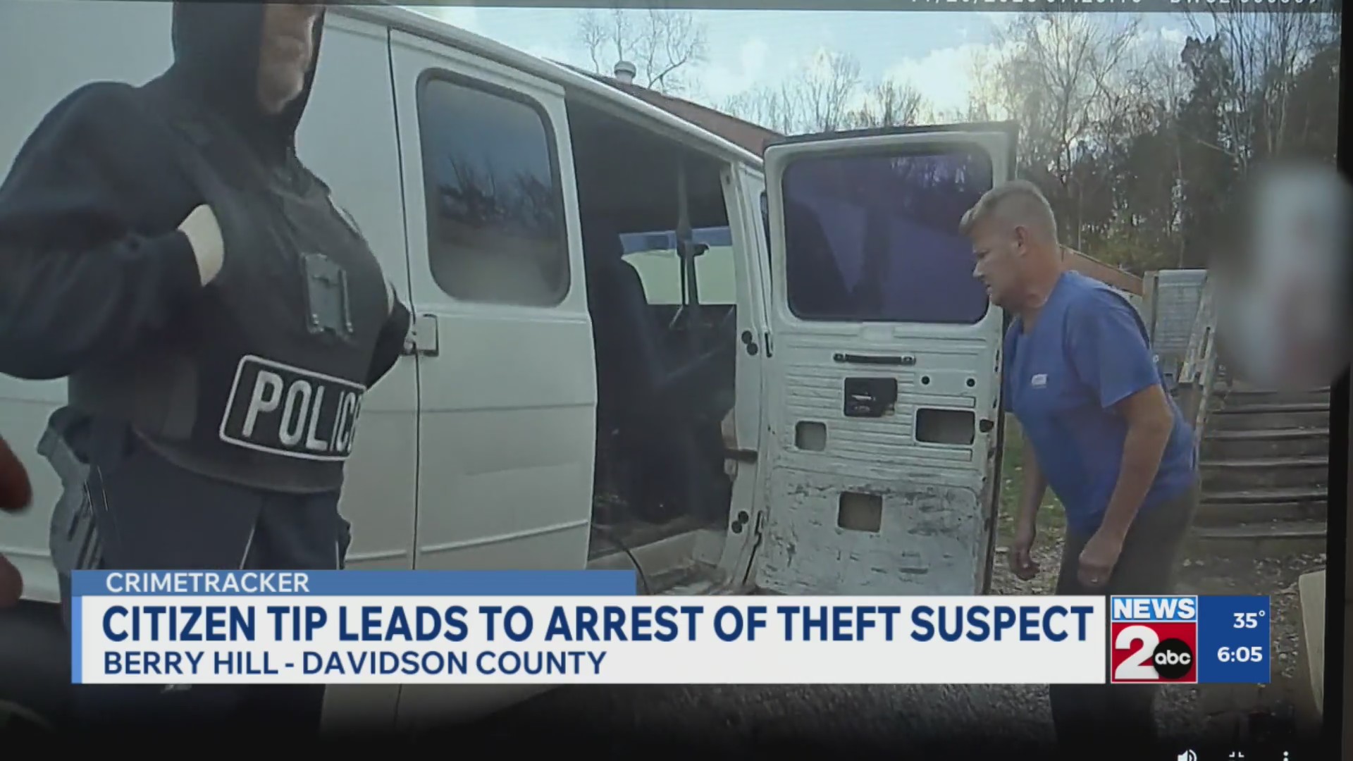 Citizen tip leads to arrest of theft suspect