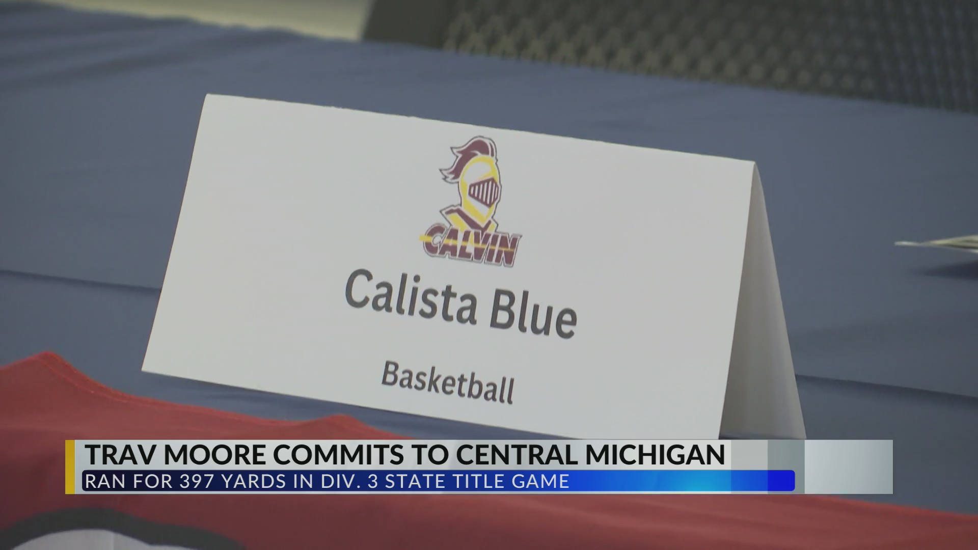 Haslett celebrated four student-athletes who will play at the next level