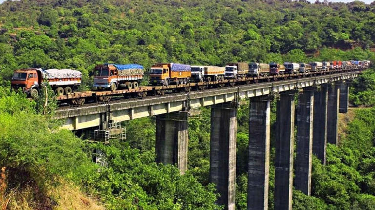 Konkan Railway adds second enhanced capacity Ro-Ro rake to boost ...