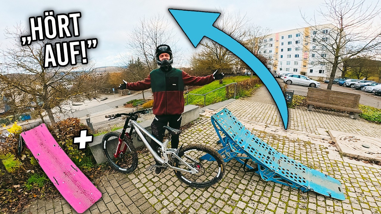 MTB Street Gaps mit Downhill-Bike & riesigen Rucksack-Rampen – Teil 5 ...