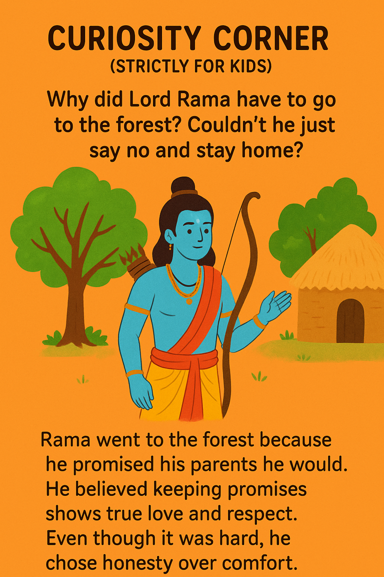 Curiosity Corner: Why did Lord Rama have to go to the forest? Couldn’t ...
