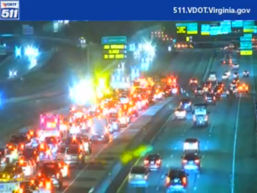 Multi-vehicle crash shuts down westbound lanes on I-264