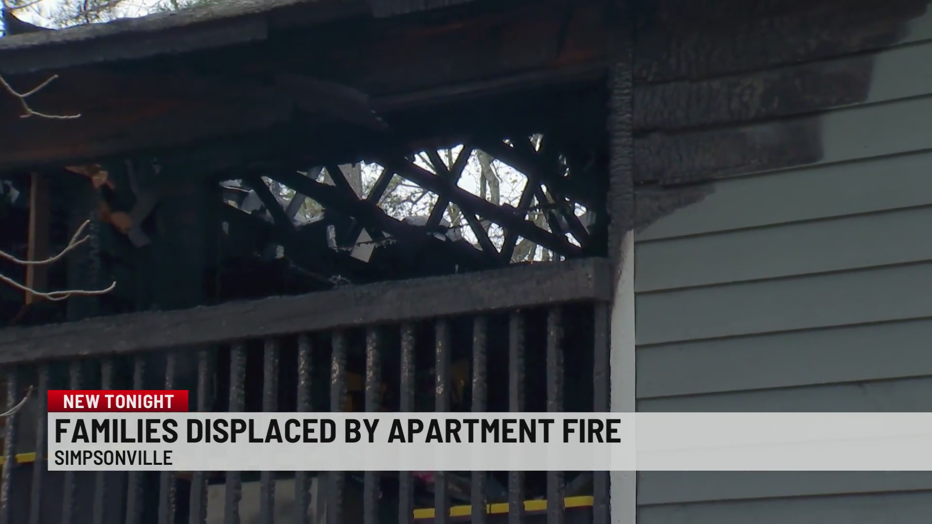 Families displaced after Simpsonville apartment complex fire