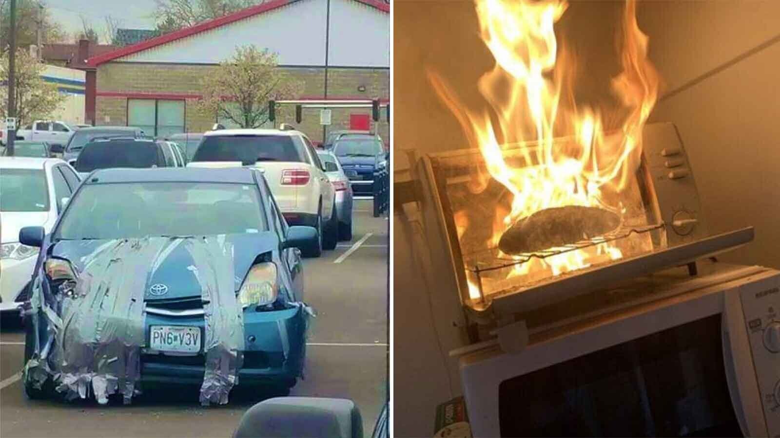 20 photos where people ignored all prior advice