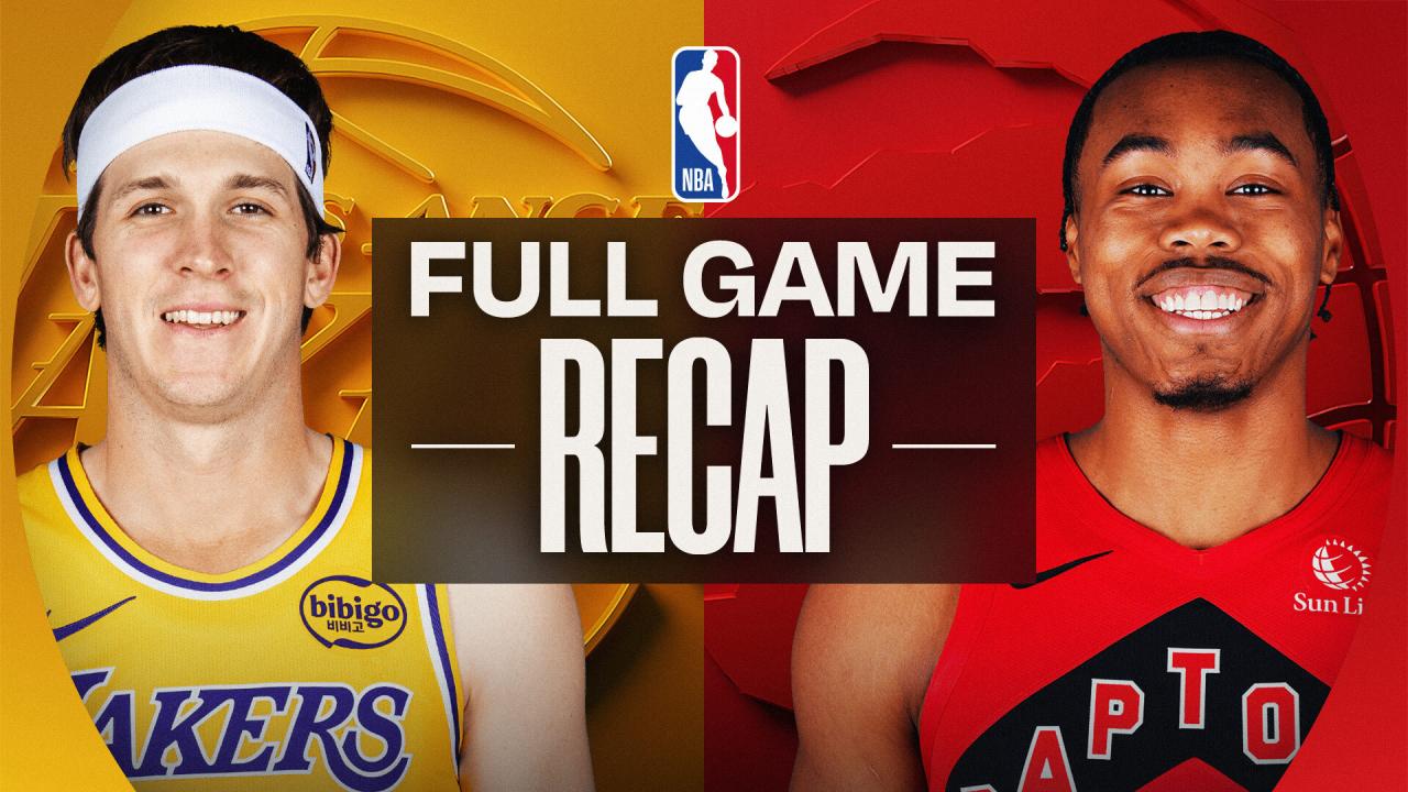 Game recap: Lakers 123, Raptors 120