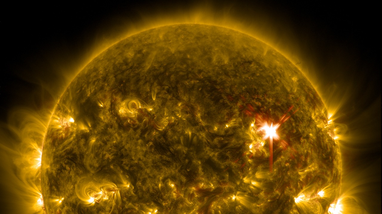 The sun just fired an X-class flare; auroras may reach the south