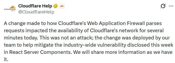 Cloudflare outage hits websites globally – here's the latest update on ...