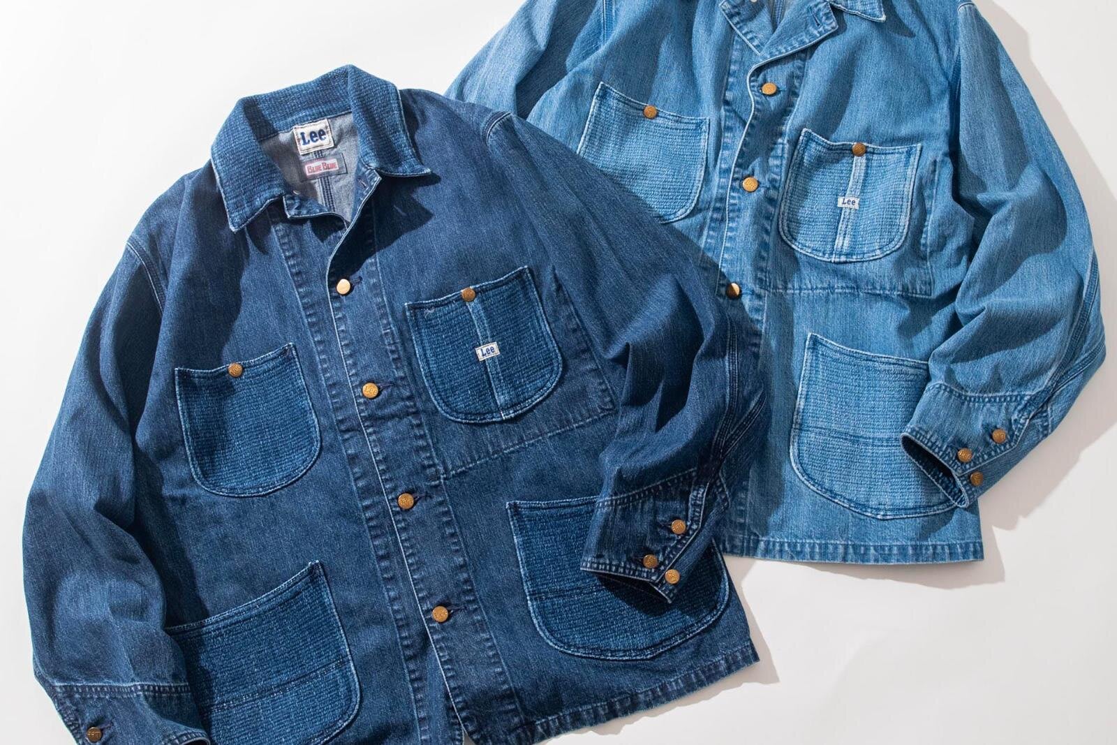 80s 注文 Lee 装飾付き切替デニムジャケット サイズM インディゴブルー