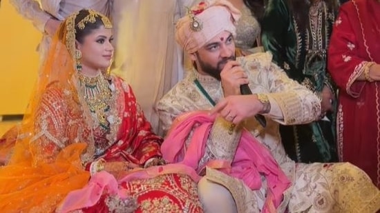 Mayank and Diya, the couple in the viral video.