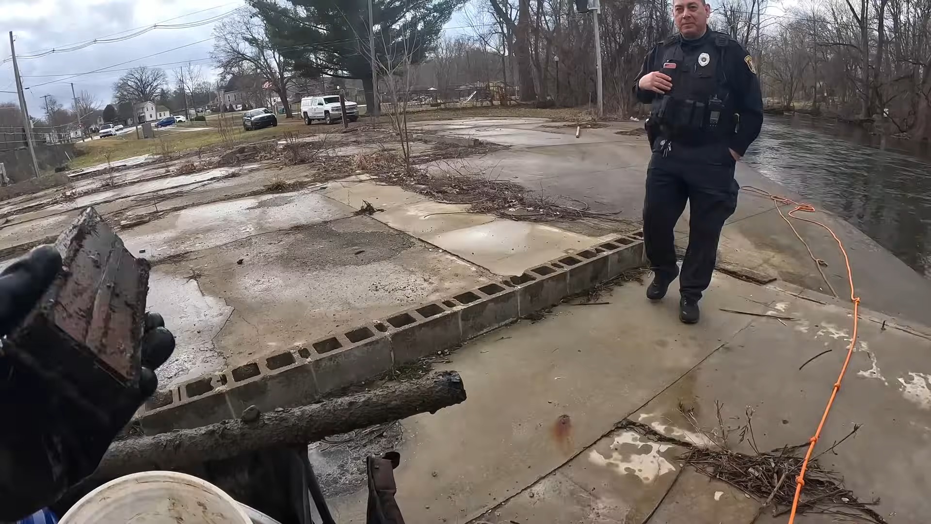 I was magnet fishing peacefully... then heard 