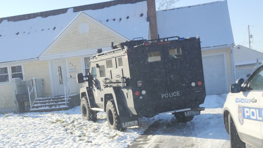 Police conducting search in Boardman