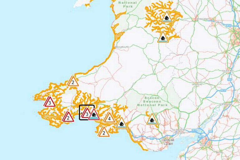 Multiple flood warnings across Wales