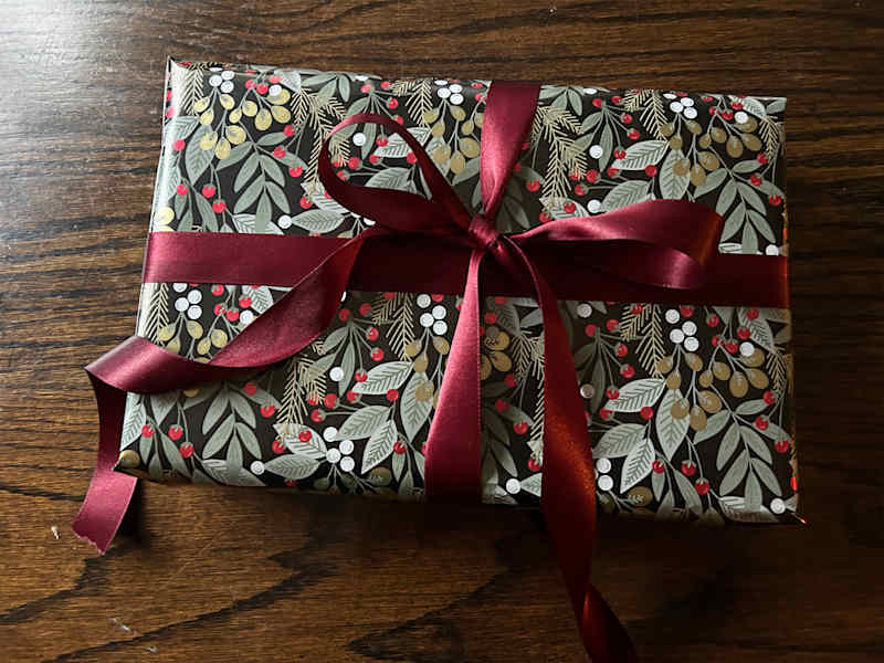 Wrapped cereal box.