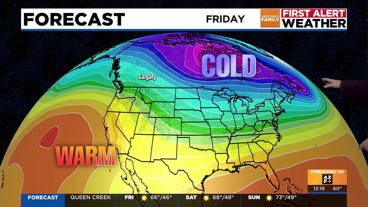 La Niña moving into the Southwest, bringing warm temperatures to Arizona