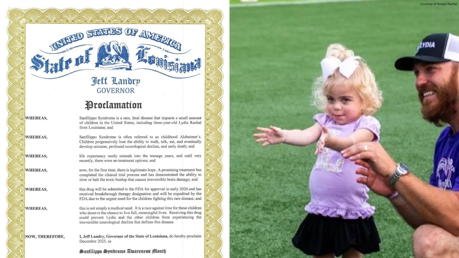 December declared Sanfilippo syndrome awareness month in Louisiana