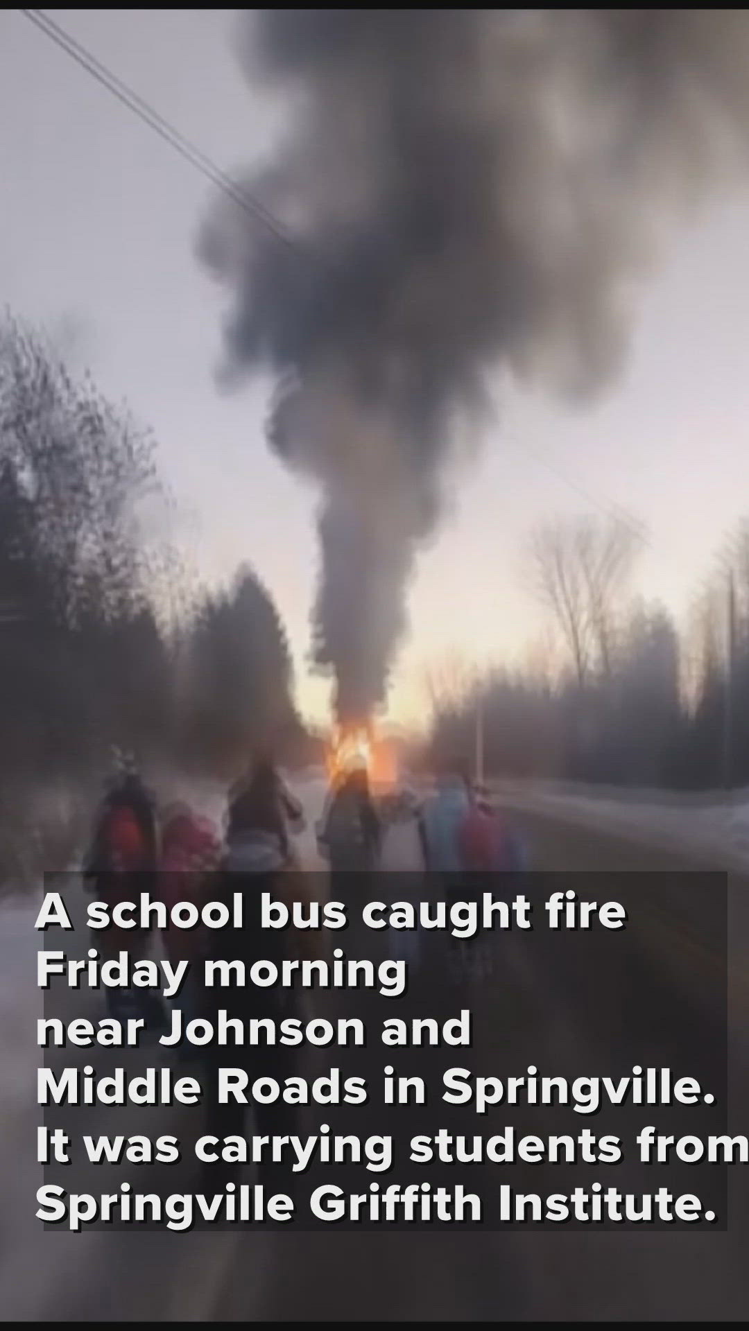 Watch: Video shows bus on fire in Springville; students and driver made ...
