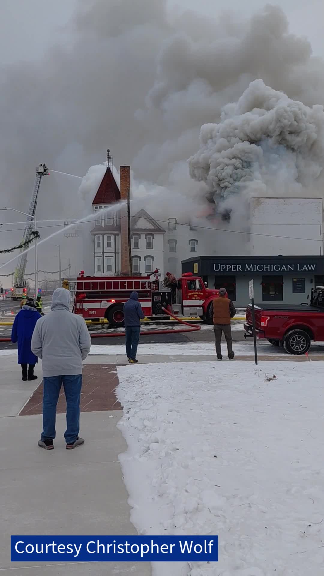 Historic hotel in Escanaba damaged in fire