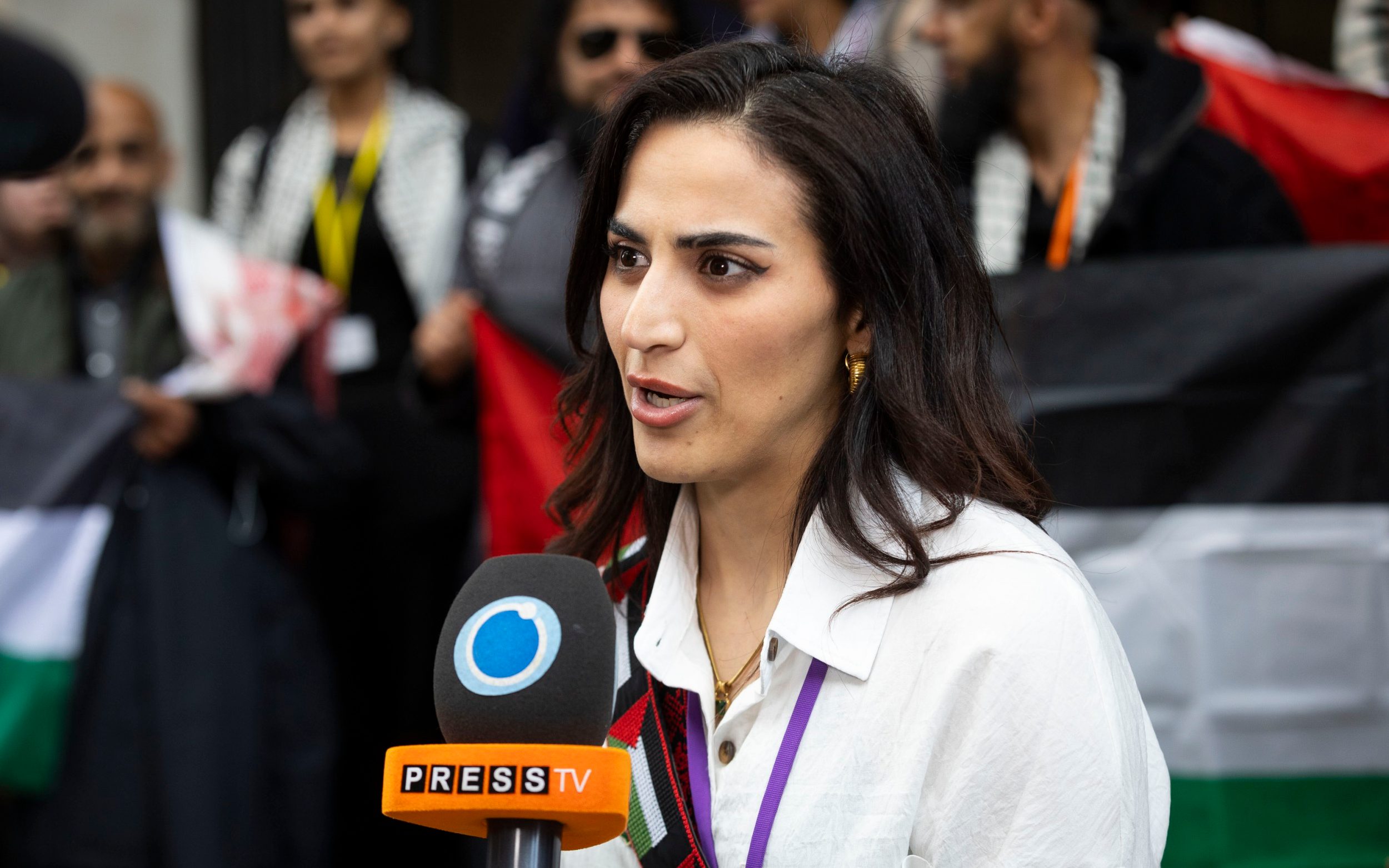 Dr Rahmeh Aladwan claimed ten police officers stormed her house to ‘arrest me for a speech and X posts’ - Jake Lindley for The Telegraph