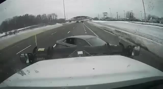 Stark County driver hits snow plow