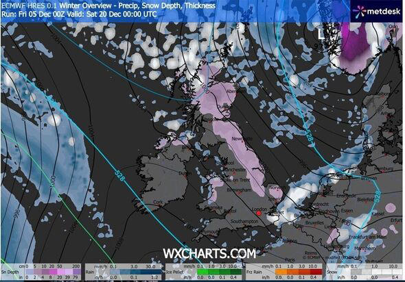 UK snow maps show exact date blizzards hit as far south as Kent with ...