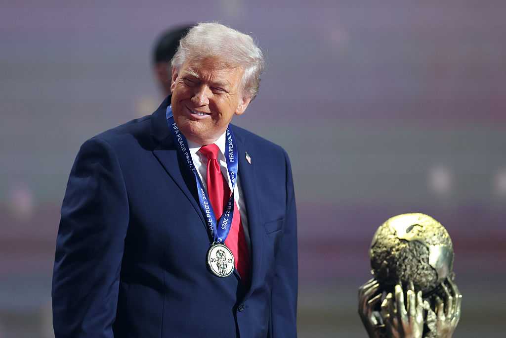 Trump awarded newly created FIFA peace prize at 2026 World Cup draw