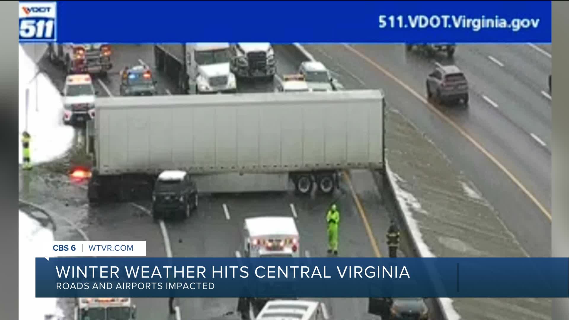 Interstate 95 reopens after 10-vehicle crash in downtown Richmond