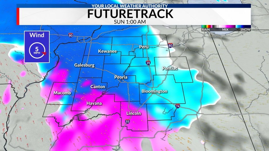 Light snow and freezing rain expected Saturday night