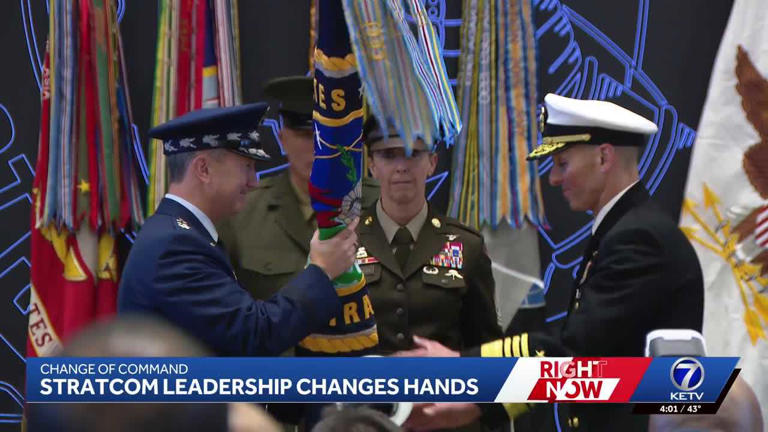 USSTRATCOM leadership changes hands at Offutt Air Force Base
