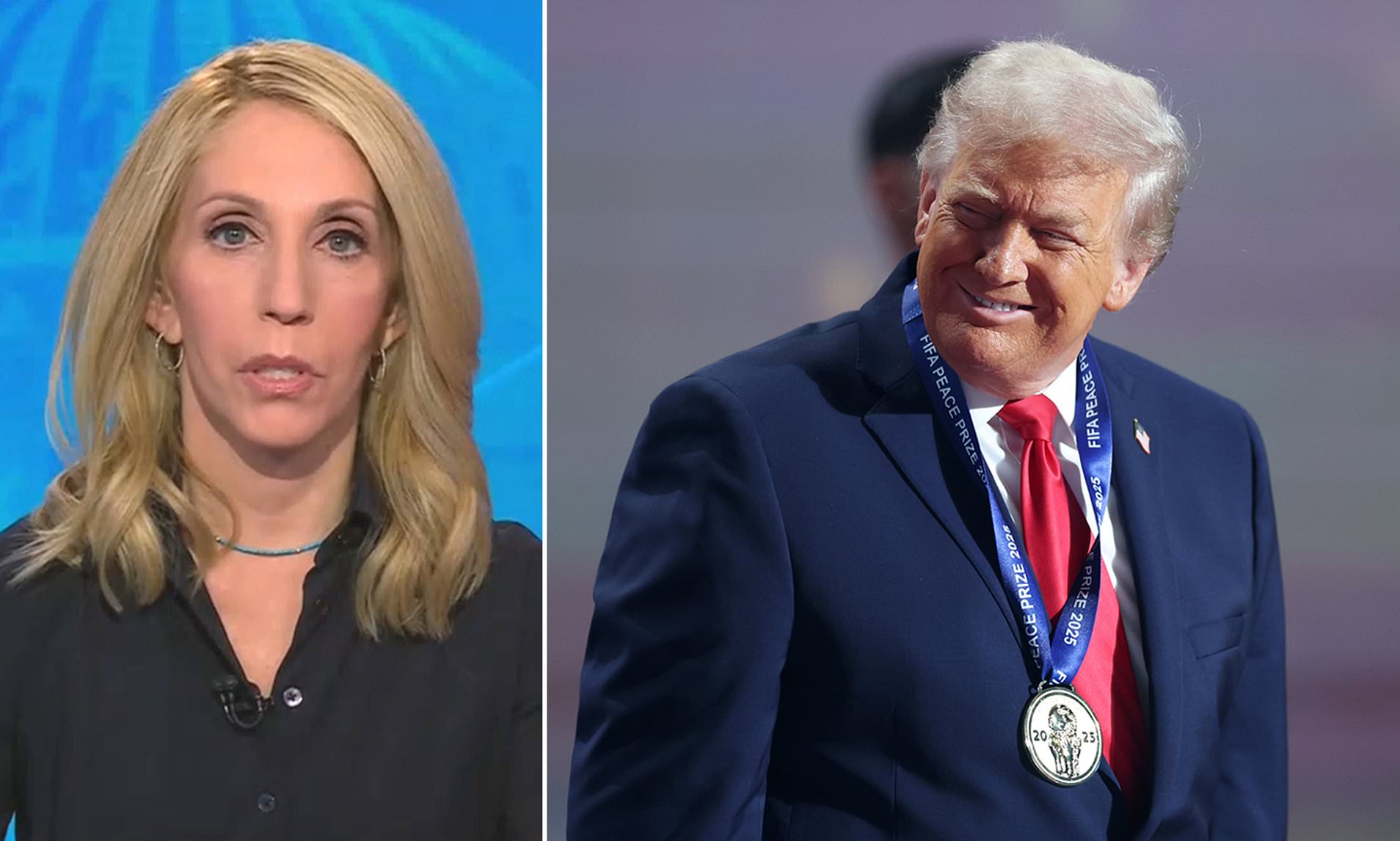 CNN mic catches staffer bursting out laughing as Trump receives award