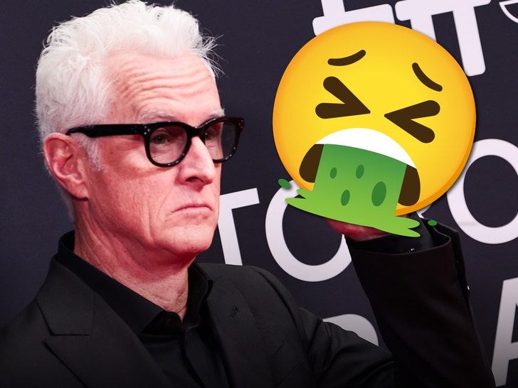 John Slattery says the 'Mad Men' puke gaffe wasn't 'a good look'