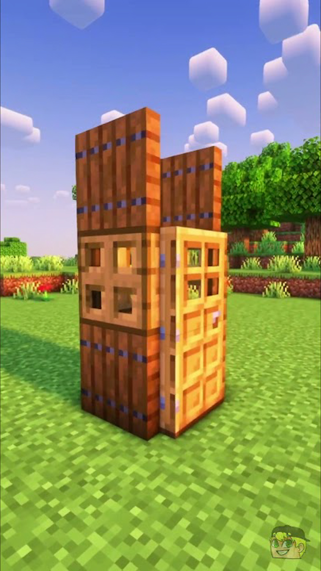 How to build a 1x1 house in Minecraft