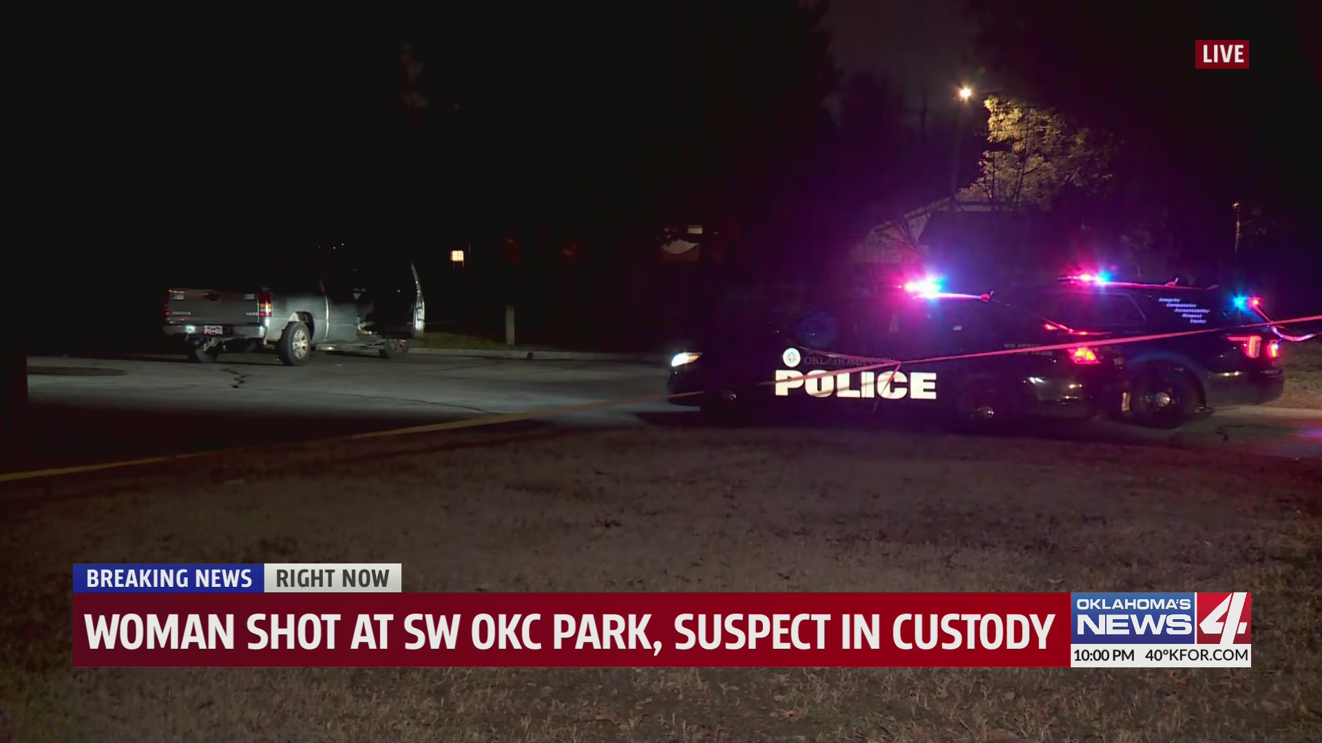 Woman shot at SW OKC park, suspect in custody