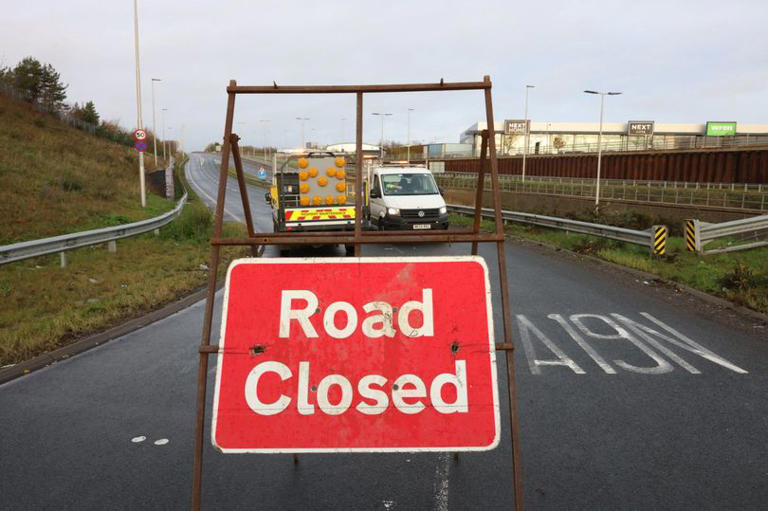 Two people taken to hospital after serious crash closes A19 near Holystone