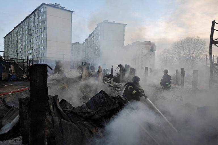 Cazas de la OTAN desplegados en Polonia mientras Rusia bombardea Ucrania