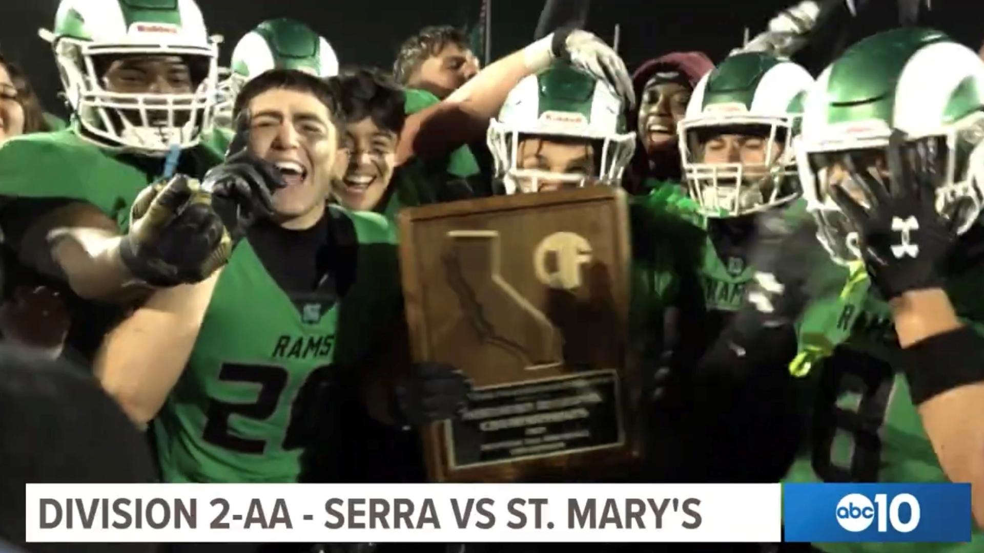 ABC10 game of the week - St. Mary's Rams vs Junipero Serra Padres